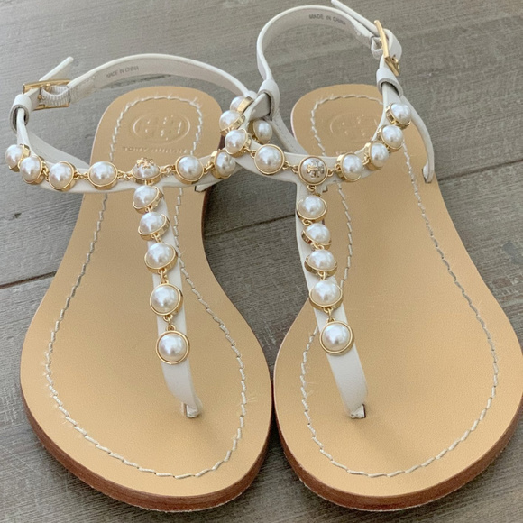 tory burch beaded sandals